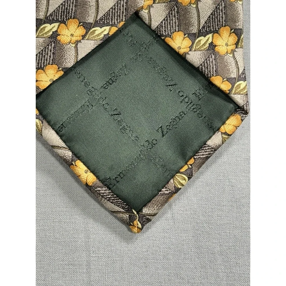 Ermenegildo Zegna Floral Men's‎ Dress Tie